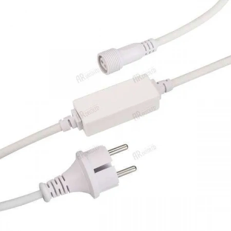 ARLIGHT Шнур питания ARD-CLASSIC-FLASH-1.5M White (230V, 1.6A) (Ardecoled, Закрытый)
