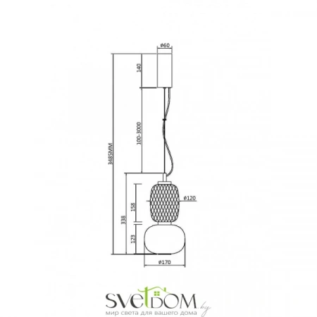 Подвесные светильники Maytoni MOD267PL-L18CH3K от Магазина Svetdom.by