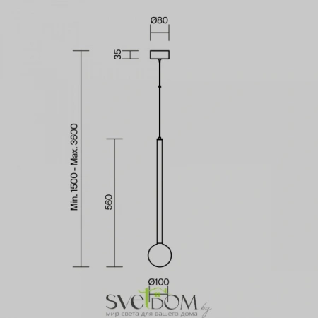Подвесные светильники Maytoni MOD383PL-L4BS3K от Магазина Svetdom.by