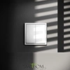 Выключатель с самовозвратом двухклавишный Voltum S70 VLS020601  Voltum VLS020601