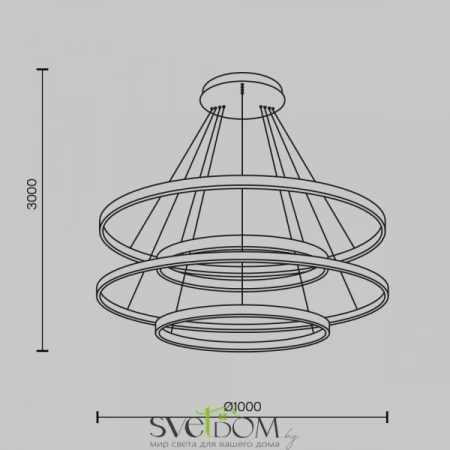Подвесные светильники Maytoni MOD058PL-L174BK от Магазина Svetdom.by