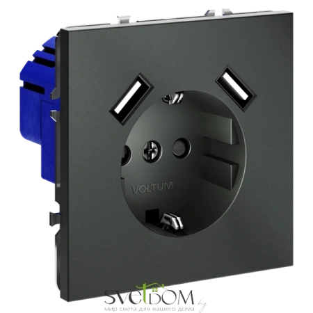Розетка с USB, А+А Voltum S70 VLS040406  Voltum VLS040406