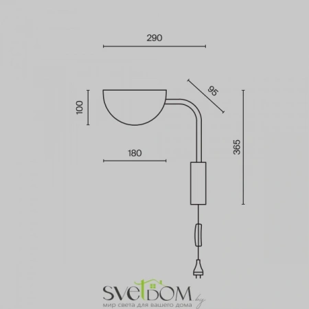 Настенные светильники MOD126WL-01B Maytoni | Svetdom.by