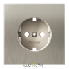 Накладка для розетки с заземлением Voltum S70 METAL Никель VLSM000611 Voltum VLSM000611