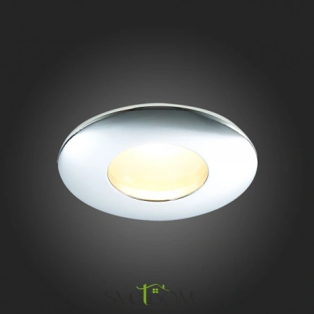 ST213.108.01 Св-к встр. Хром GU10 1*50W  IP44 D84xH50 220V Без ламп Встраиваемые светильники ST LUCE
