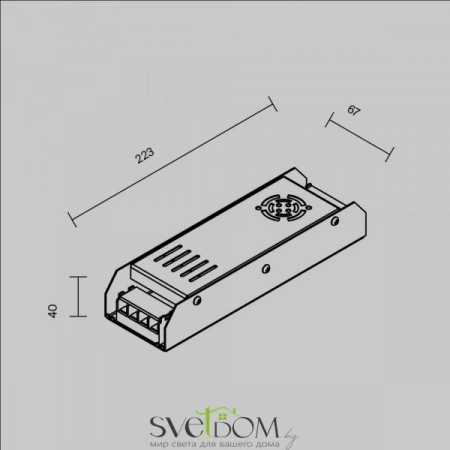 Блок питания PSL001 12В 300Вт IP20 811002