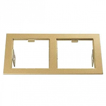 Lightstar 214523 Рамка DOMINO Double QUADRO MR16 ЗОЛОТО
