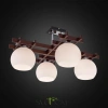 Citilux Нарита CL114141 Люстра деревянная Венге Хром CITILUX