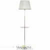 Citilux Линц CL402970T Торшер хром со столиком и белым абажуром CITILUX