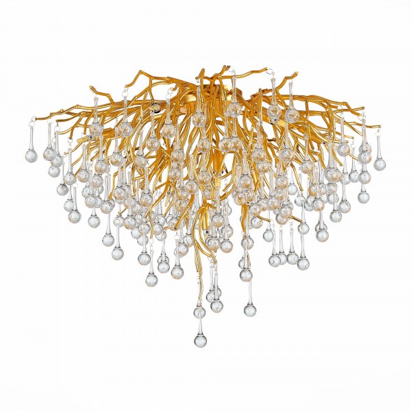 SL1651.202.10 Люстра потолочная ST-Luce Золотистый/Золотистый G9 10*5W ANZIO