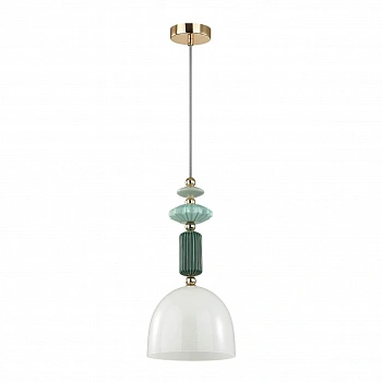 4861/1C CLASSIC ODL_EX21 111 золото/разноцветн./керамика/стекло Подвес E14 1*40W CANDY