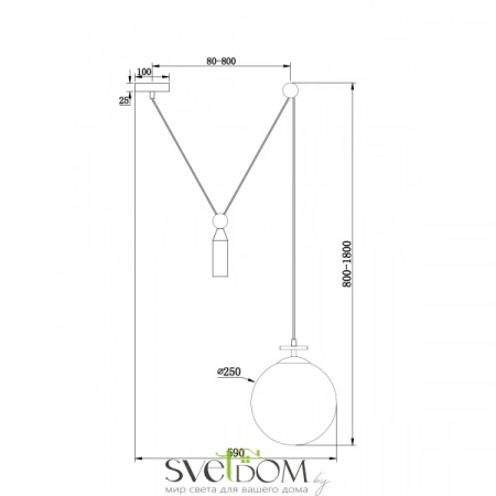 Подвесные светильники Freya FR5221PL-01BS от Магазина Svetdom.by
