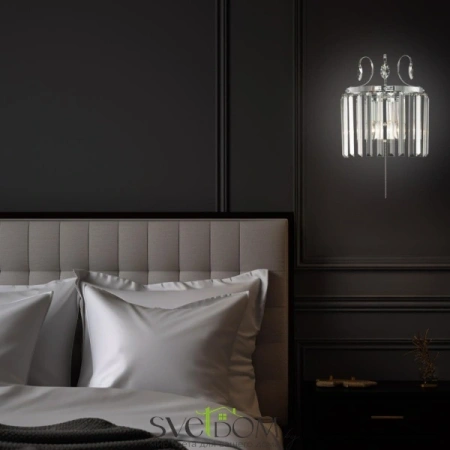 Citilux Инга CL335321 Бра хрустальное с выключателем Хром CITILUX