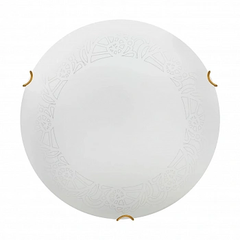 7602/BL SNOK SN Светильник стекло/белое/золото LED 24Вт 4000K D300 IP20 AMMONITE