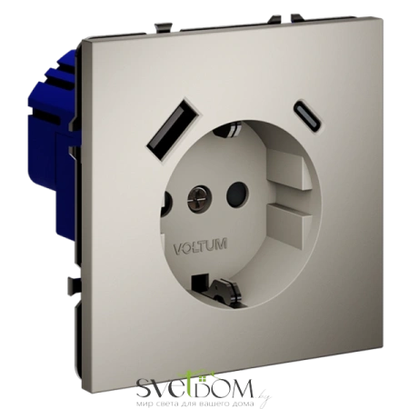 Розетка с USB, A+C Voltum S70 VLS040503  Voltum VLS040503