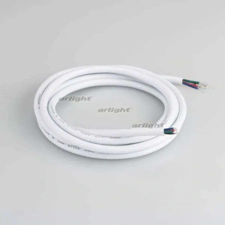 ARLIGHT Провод питания ARL-MOONLIGHT-20AWG-4W-D6-CU-2000 White (Arlight, Закрытый)