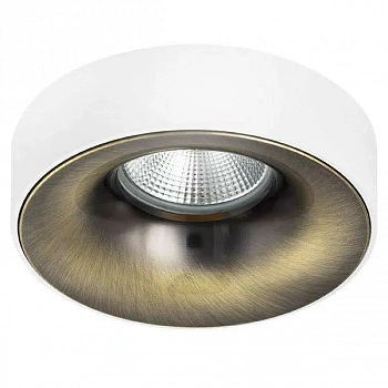 Lightstar L01002120 Светильник LEVIGO MR16/HP16 БРОНЗА/БЕЛЫЙ МАТОВЫЙ (010021+510020)