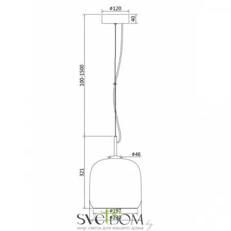 Подвесные светильники Maytoni MOD128PL-L6SG от Магазина Svetdom.by