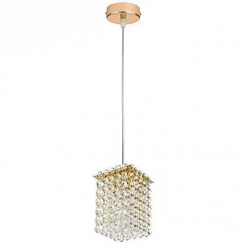 Lightstar 795412 Подвес CRISTALLO 1х40W G9 ЗОЛОТО