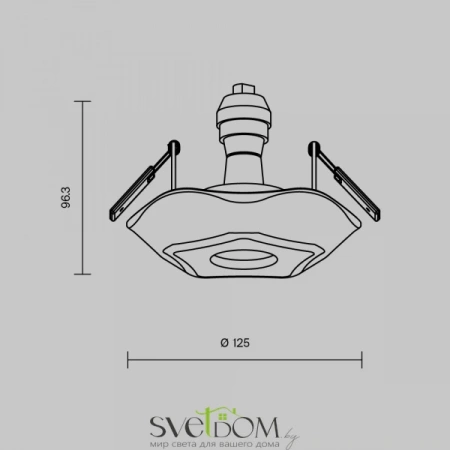Встраиваемые светильники Maytoni DL284-1-01-W от Магазина Svetdom.by