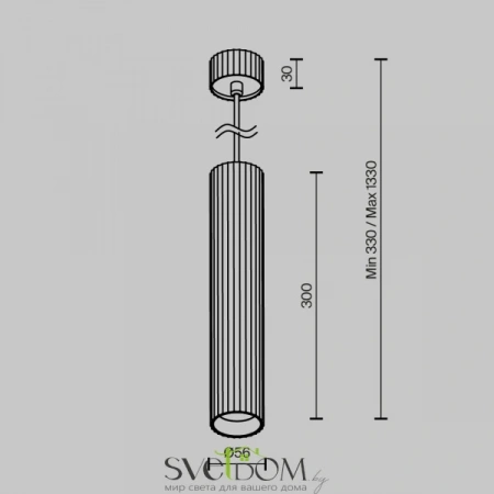 Подвесные светильники Maytoni P106PL-01-GU10-B от Магазина Svetdom.by