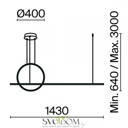 Подвесные светильники Maytoni MOD247PL-L49BK от Магазина Svetdom.by