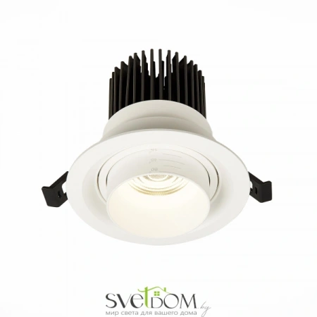 ST701.548.12 Св-к встр. Zoom Белый LED 1*12W 4000K 960Lm Ra90 15°-60° IP20 D115xH95 170-240V Встраиваемые светильники ST LUCE