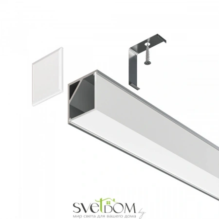 Алюминиевый профиль накладной 16x16 S ALM009S-2M