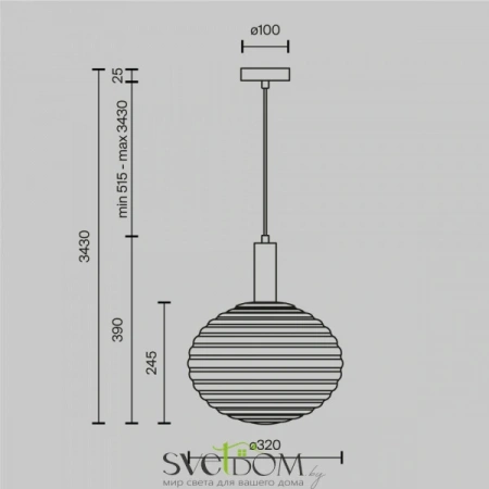 Подвесные светильники Maytoni MOD268PL-01G от Магазина Svetdom.by