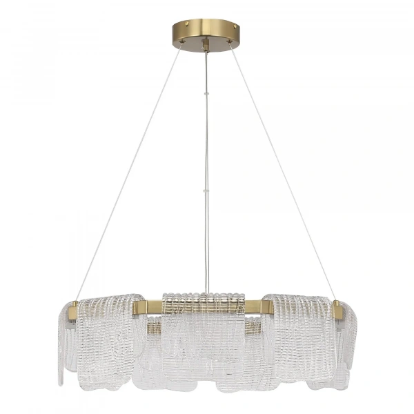 SL6021.203.54 Светильник подвесной ST-Luce золотистый/прозрачный LED 1*54W 4000K VOILE