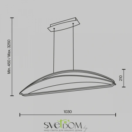 Подвесные светильники Maytoni MOD281PL-L34BS3K от Магазина Svetdom.by