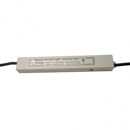 357781 VELTA Блок питания влагозащищенный IP67 30W 1.25A вход. напряжение 170-264V / выход 24V (от 1 до 5 св-в линий INGRO и WALD)