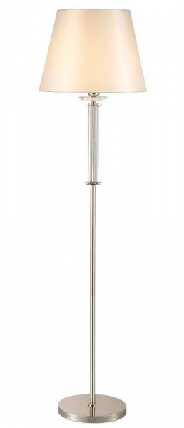 Торшер Crystal Lux NICOLAS PT1 NICKEL/WHITE