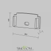 Комплект заглушек (для профиля ALM-6214SB-S-2M/ALM-6214TB-S-2M) 2 шт. Maytoni