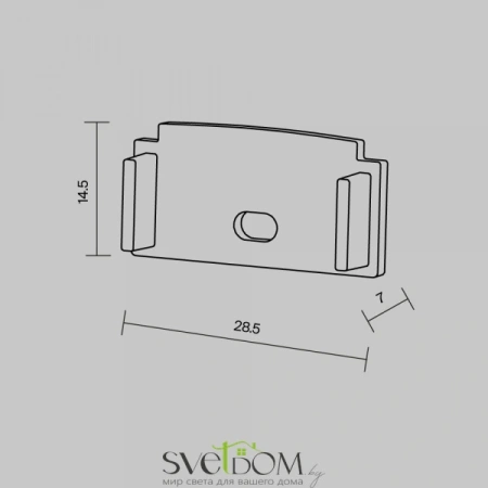Комплект заглушек (для профиля ALM-6214SB-S-2M/ALM-6214TB-S-2M) 2 шт. Maytoni
