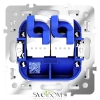 Розетка компьютерная двойная Voltum S70 VLS060201  Voltum VLS060201