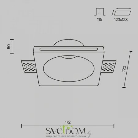 Встраиваемые светильники Maytoni DL001-1-01-W-1 от Магазина Svetdom.by