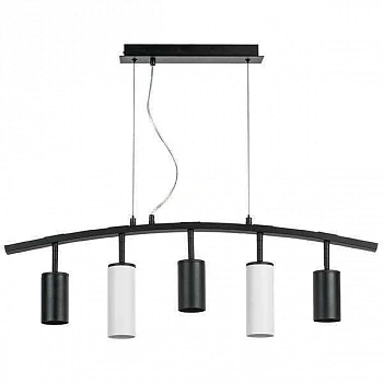 Lightstar LR735373862 Люстра RULLO 5х50W GU10 ЧЕРНЫЙ/БЕЛЫЙ (571735+214437-3+214486-2)