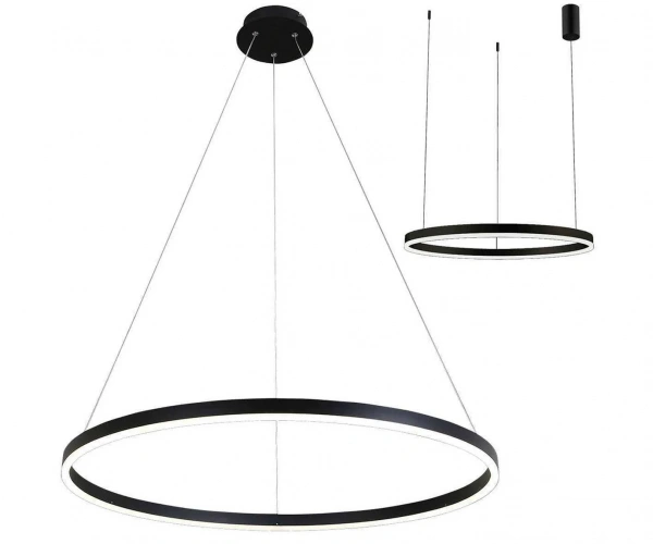 Kink Light 08228,19A (4000K) Подвес димм. Тор черный d100