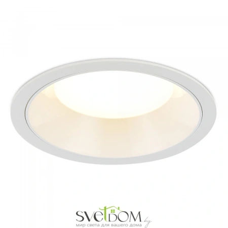 ST755.538.18 Св-к встр. Белый LED 1*18W 3000K 1 620Lm Ra80 120° IP20 D160xH60 100-240V Встраиваемые светильники ST LUCE