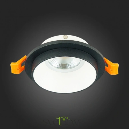 ST206.428.01 Св-к встр. Черный GU10 1*50W  IP20 D92xH38 220V Без ламп Встраиваемые светильники ST LUCE