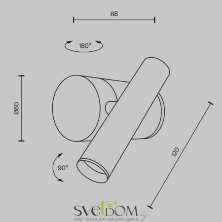 Настенные светильники MOD433WL-L3B3K1 Maytoni | Svetdom.by