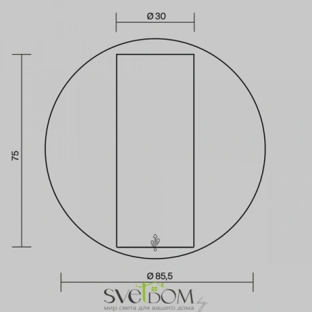 Настенные светильники C081WL-L3WBS3K Maytoni | Svetdom.by