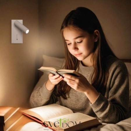 Citilux Декарт CL704350 LED Светильник поворотный с выключателем Белый CITILUX