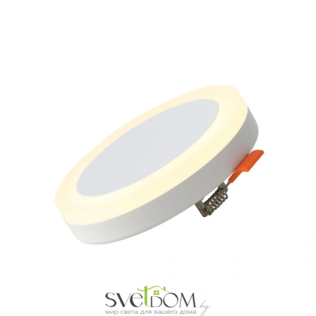 ST104.502.06 Светильник встраиваемый Белый LED 1*6W 3000K 468Lm Ra>80 120° IP20 D110xH20 170-240V Встраиваемые светильники ST LUCE