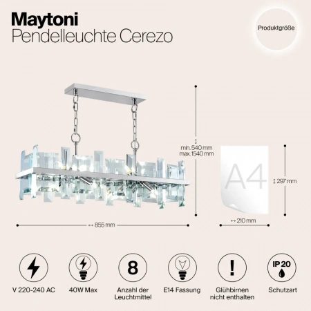 Подвесные светильники Maytoni MOD201PL-08N от Магазина Svetdom.by