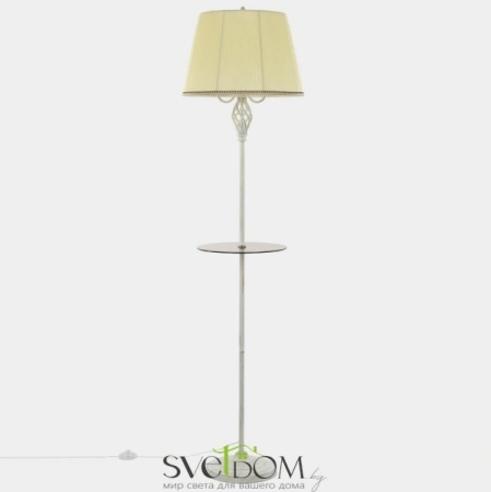 Citilux Вена CL402923T Торшер патина со столиком и кремовым абажуром CITILUX