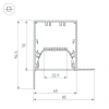 Угол SL-LINIA55-FANTOM-EDGE внутренний Arlight 030136 Arlight