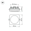 Светодиодная панель LTD-80x80SOL-5W Warm White 3000K Arlight 016962 Arlight