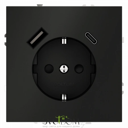 Розетка с USB, A+C Voltum S70 VLS040508  Voltum